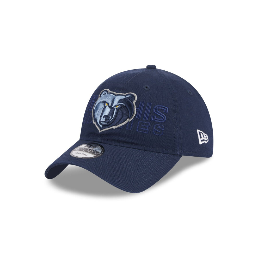 New Era Mens NBA Draft 9Twenty Adjustable Cap ~ Memphis Grizzlies Navy