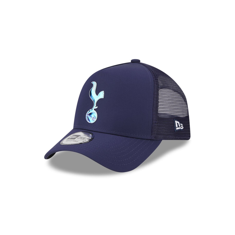 New Era Mens Iridescent EF Snapback Trucker Cap ~ Tottenham Hotspur Blue