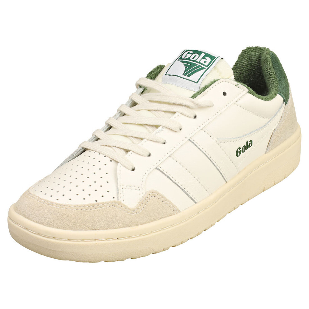 (8) Gola Eagle Womens Casual Trainers in Off White Green