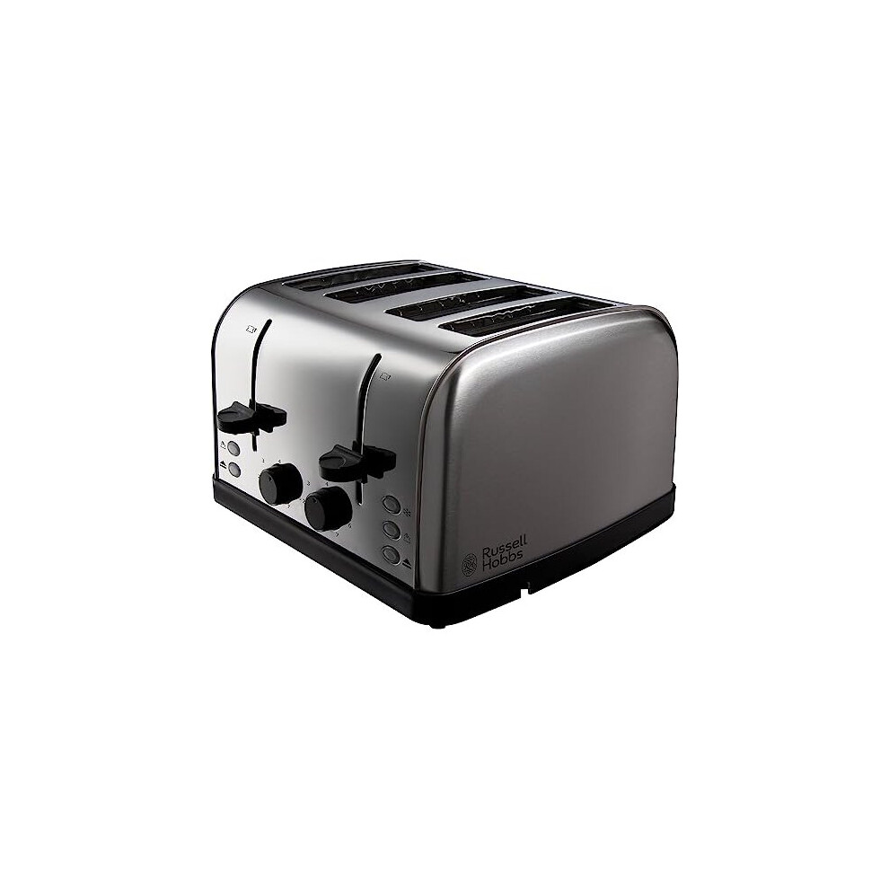 russell-hobbs-18790-futura-4-slice-toaster--1500-w--stainless-steel-silver--four-slice---textures-plastic-kettle-21271--1-7-l--3000-w---black