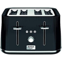 Tefal Loft TT760840 4-Slot Toaster/Black Slice, Plastic, 1700 W