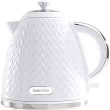 Daewoo SDA1780 Argyle Collection 1.7L Electric Kettle - Concealed Element, Removable Lid & Filter, Easy-Clean, Auto Shut-Off