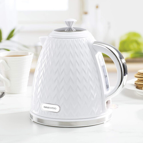 Daewoo Daewoo SDA1780 Argyle Collection 1.7L Electric Kettle - Concealed Element, Removable Lid & Filter, Easy-Clean, Auto Shut-Off 1