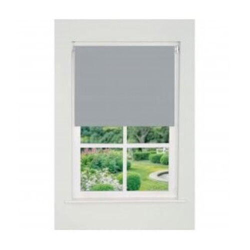 Plain Straight Edge Daylight Roller Blind 165cm Drop x 70cm Light Grey