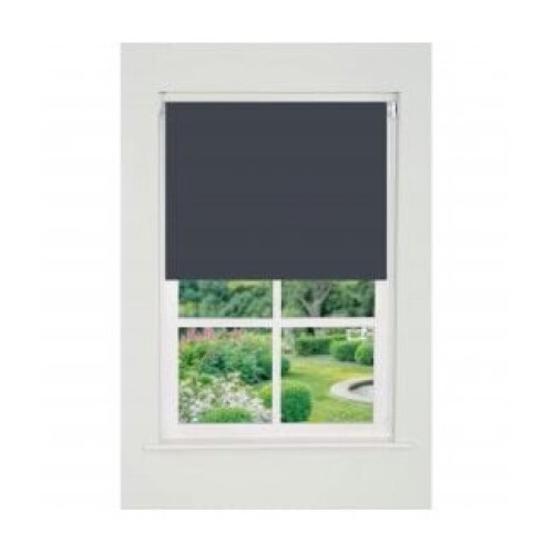 Plain Straight Edge Daylight Roller Blind 165cm Drop x 180cm Slate Grey