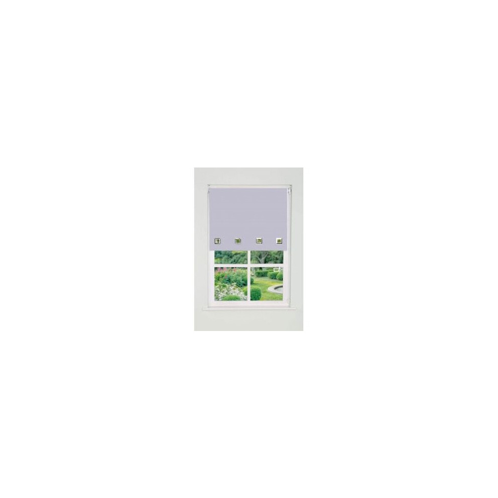 Newedgeblinds White Square Eyelet Edge Roller Blind Drop X 210Cm 165Cm
