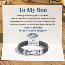 Fashionable stainless steel leather bracelet with magnetic twist stainless steel men's bracelet