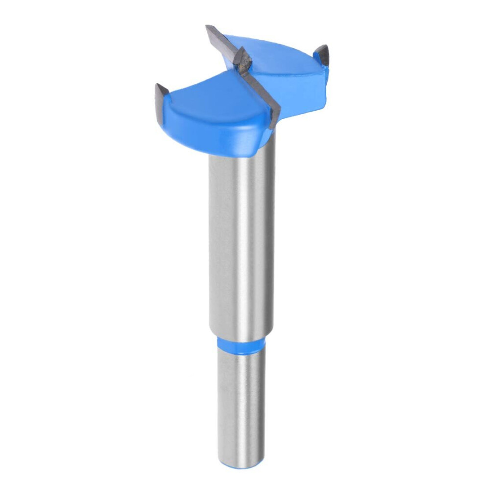 Forstner Drill Bits 28Mm, Tungsten Carbide Wood Hole Saw Auger Opener, Woodworking Hinge Hole Drilling Boring Bit Cutter (Blue, Gray) 7042558907236