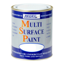 Bedec Multi Surface Paint MSP 750ml Soft Matt White