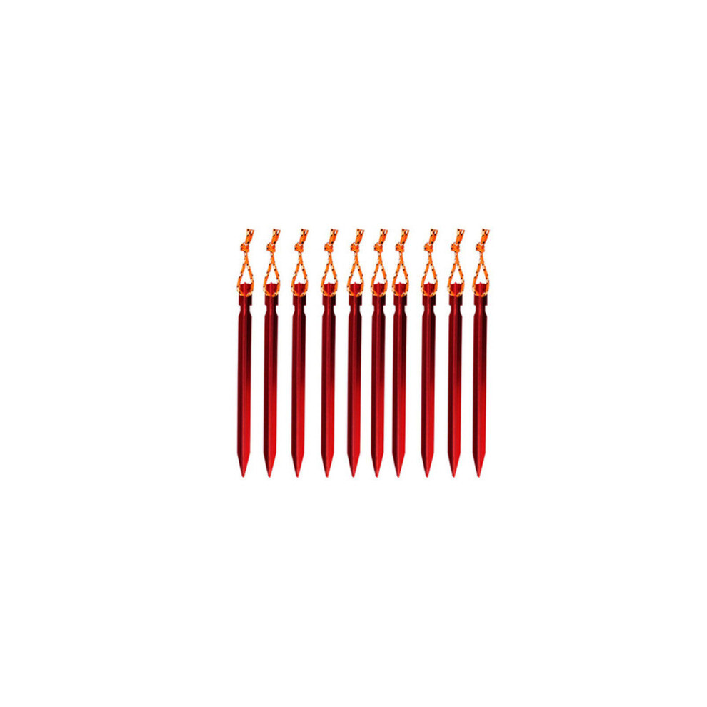 Olymdo 10Pack Aluminium Alloy Tent Pegs 18Cm Lightweight Nail Stakes Outdoor