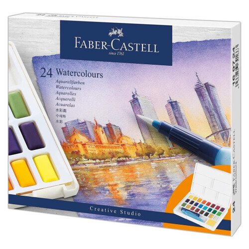 Faber-Castell Faber-Castell Aquarellfarben, 24 Farben.