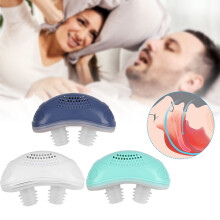 (Green) Electric Mini Noise Anti Snoring Device Sleep Apnea Stop Snore,Nose Aid Stopper