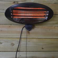 Patio Heater Garden Wall Mounted Electric Heater with 3 Settings