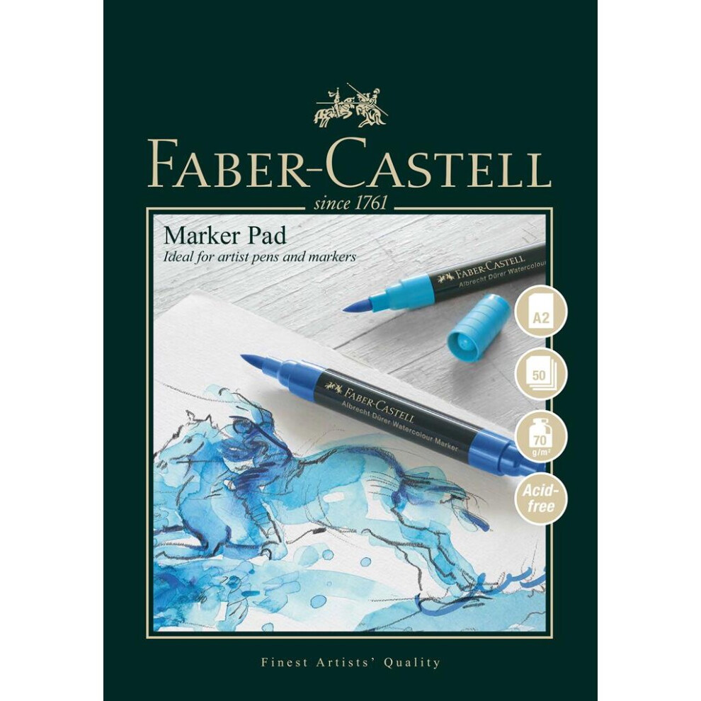 Faber-Castell A2 Marker Pad 70gsm 50sht Gummed