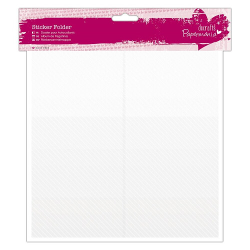 Papermania Sticker Folder Clear (24 Sleeves/48 Compartments)