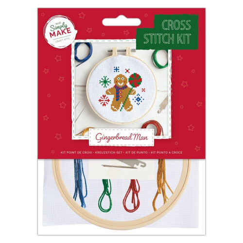 Simply Make Cross Stitch Kit - Gingerbread Man