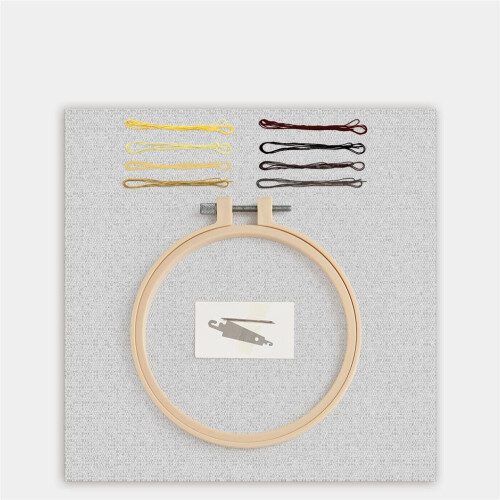 Simply Make 8" Embroidery Kit - Sunflower 1