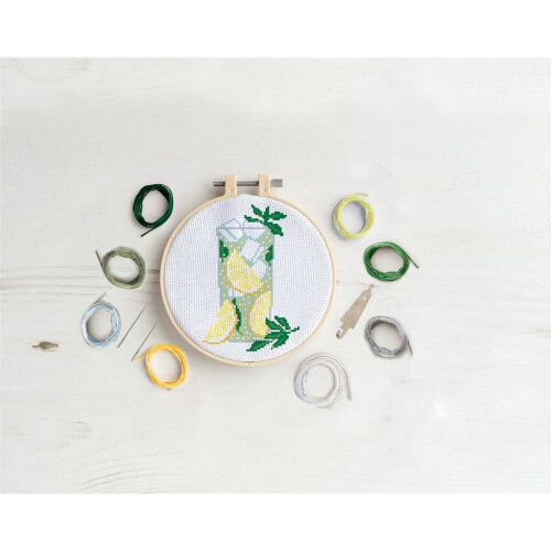 Simply Make 8" Cross Stitch Kit - Cocktail 2