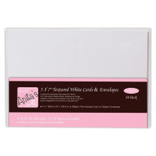 Anita's 5" x 7" Cards & Envelopes Textured 240gsm White (50pk)