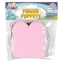Craft Planet Finger Puppets - Assorted Colours (10pk)
