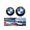 2pcs 82mm+74mm Auto Emblem For Bmw Front Bonnet Tailgate Rear Trunk 5