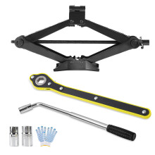 2.5T Scissor Jack + Extendable Wheel Wrench Brace Socket