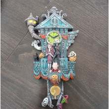 Alptraum Harz Handwerk Ornament Skulptur Kuckucksuhr Wanduhr Ornament