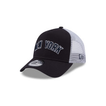 Casquette camionneur des Yankees de New York, snapback, logo équipe, bleu marine, New Era