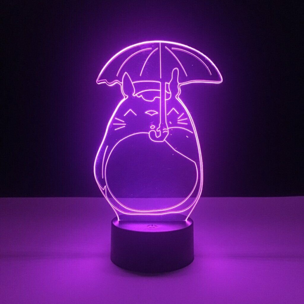Photos - Floodlight / Street Light Ghibli My Neighbor Totoro 7 Color LED USB Night Light 3D Lamp Anime Collectible