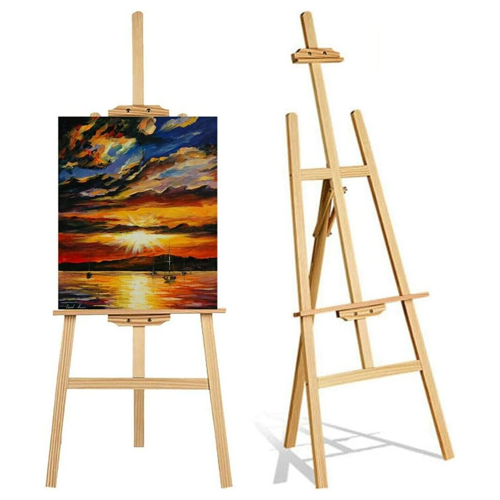Artist Easel Stand Display Easels Studio Easel Wooden A-Frame Canvas Easel Art Stand for Painting Wedding  Exhibition