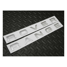 Matt Silver Range Rover Front Bonnet Emblem /Trunk tailgate Letters