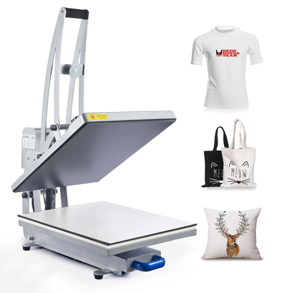 Crenex 40x50cm 1600W Semi-Auto Heat Press Machine Sublimation Transfer