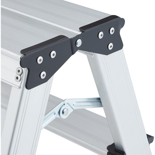 Aluminium 2 Step Ladder Double Folding 2 Tread Step Stool Ladder on OnBuy