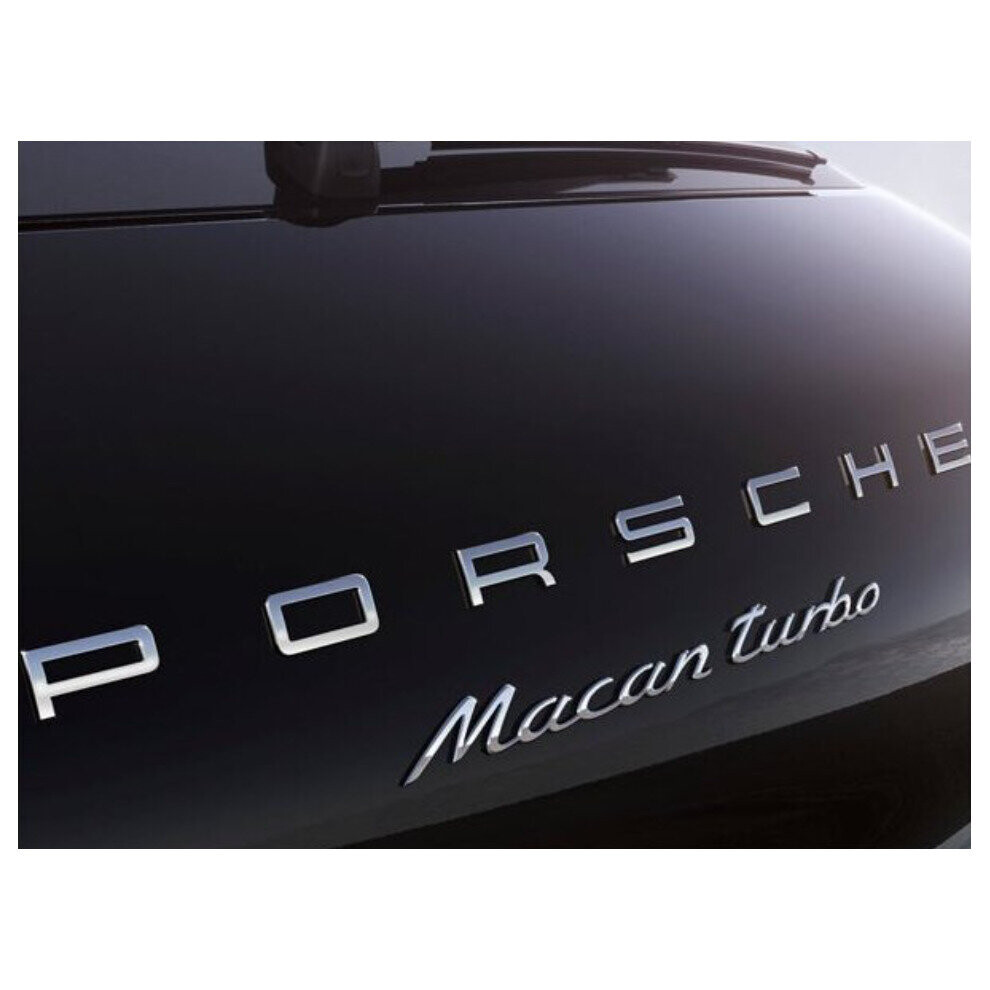 Porsche Letters Emblem Badge Rear Car Logo Chrome