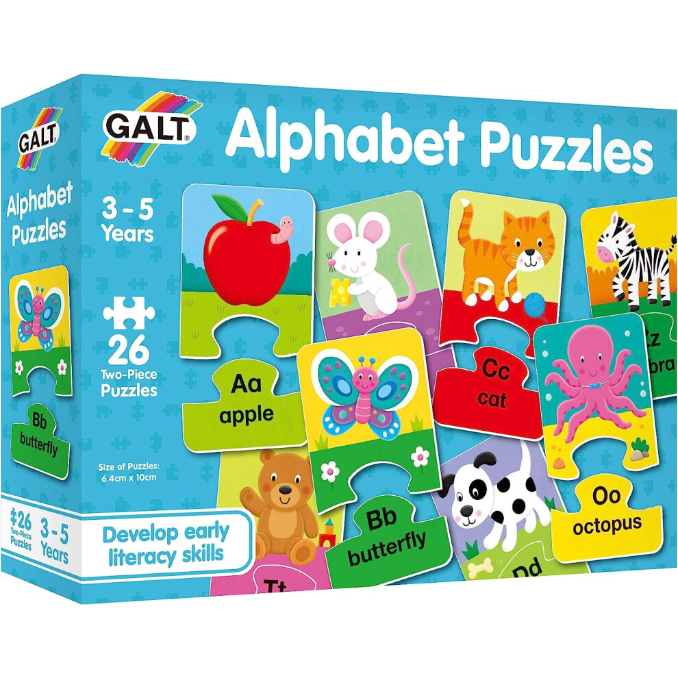 Galt Toys, Alphabet Puzzles, Alphabet Jigsaw Puzzle for Kids, Ages 3 Years Plus