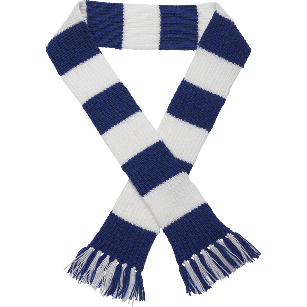 (Brighton & Hove Albion, Kit without Needles) Premier League Striped Football Scarf Kit Knitting Pattern & Wool - Needles Optional