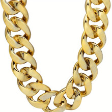 31 5 Inch Faux Acrylic Chain Necklace Punk Style Necklace Costume Jewelry Hip Hop Chain Necklace Plastic Chain Party Performance Props