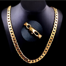 2pcs set Necklace Bracelet Men & Women Necklace 18 30 Inch Necklace Bangle Size