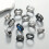 12pcs set Mens Dragon Pattern Corrosion Turn Stainless Steel Ring Set 3
