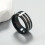 12pcs set Mens Dragon Pattern Corrosion Turn Stainless Steel Ring Set 4