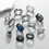12pcs set Mens Dragon Pattern Corrosion Turn Stainless Steel Ring Set 1