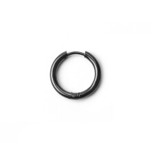 Hot Selling 1Pc Hip Hop Street Boys Stainless Steel Round Earrings Teen For Boys And Girls