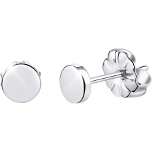Titanium Earrings Round heart lightning moon hollow Heart ear Studs Low Allergy Ear Studs For Boys