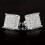 1ζευγάρι Ανδρικά Hip Hop Σκουλαρίκια Zircon Square Stud Σκουλαρίκια Κόμμα Δώρο Κοσμήματα 7