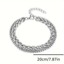 Boys Hip Hop Domineering Keel Bracelet Extra Thick Extra Fine Version Of Alloy Mens Trinkets