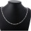 Silver plated 4mm Chain Necklace For Boys 6