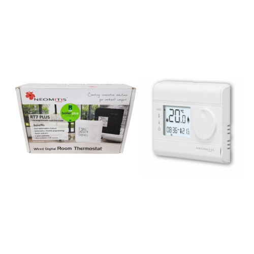 Neomitis Hard Wired 7 Day Programmable Room Thermostat RT7+ 1