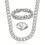 2pcs Mens Necklace & Bracelet 3