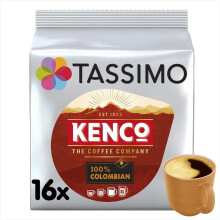 Tassimo Kenco Colombian Coffee Pods X16 (Pack of 5, Total 80 Drinks)