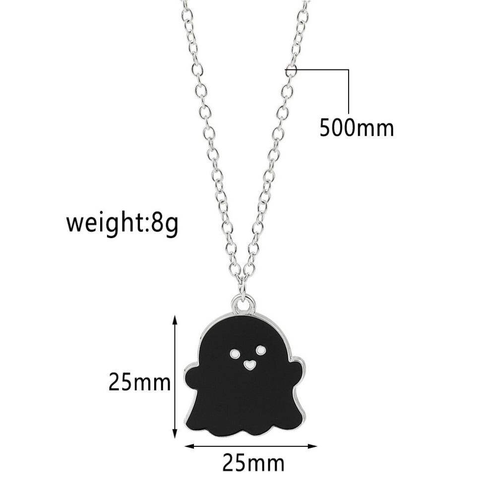 Mens Ghost Alloy Pendant Necklace-image-OPC-PC25X6W-NEW